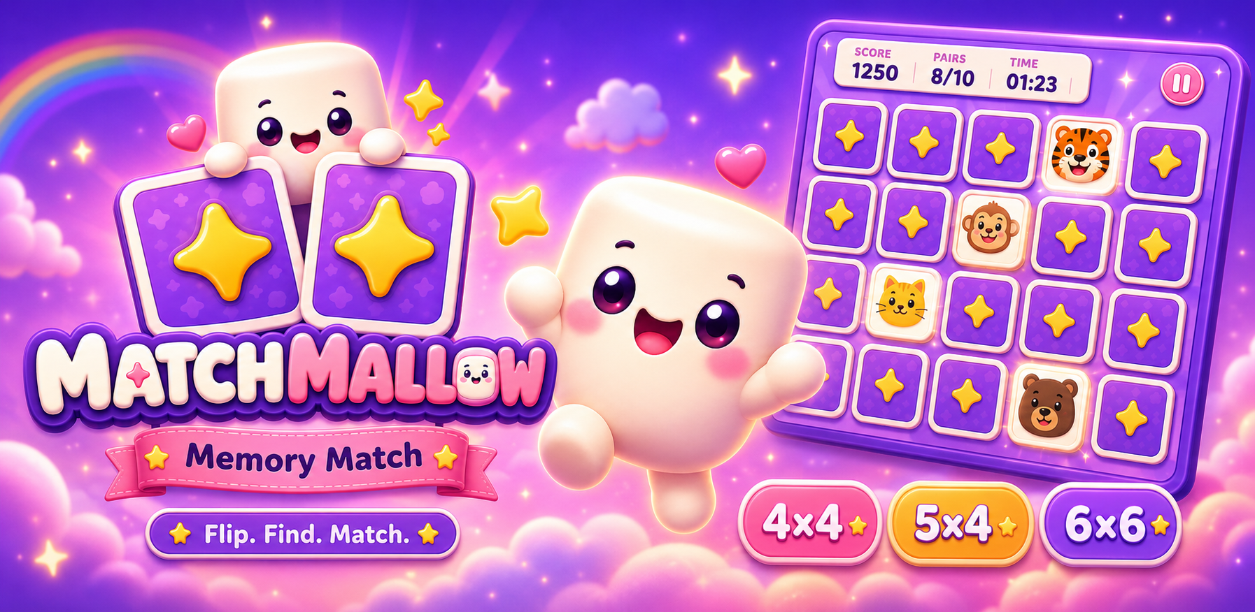 MatchMallow: Memory Match